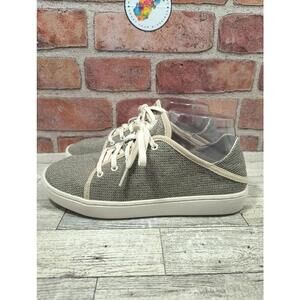 Olukai Pehuea Li Tapa White Sand Women’s 7 EUR 37 Lace Up Sneakers NWT